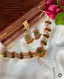 Elegant Temple-Style Palakka Choker Necklace – Traditional South Indian Gold-Plated Design