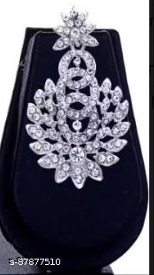 Sterling Rhodium Plated Jewellery Set With White Austrian Diamond