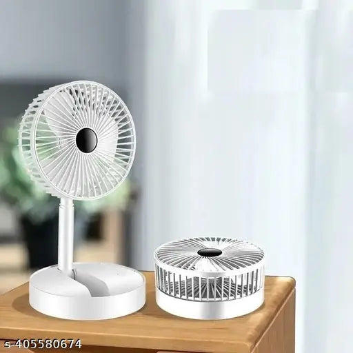 USB Rechargeable Desk Fan Telescopic Electric Desktop Fan