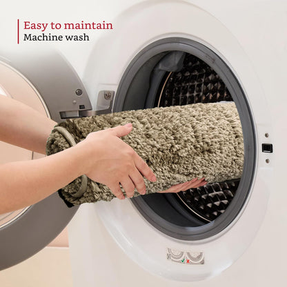 Brand - Solimo Premium Anti-Slip Microfibre Bathmat - 60cm x 40cm, Light Taupe