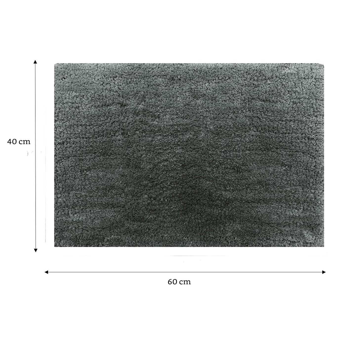 Brand - Solimo Premium Anti-Slip Microfibre Bathmat - 60cm x 40cm, Light Taupe