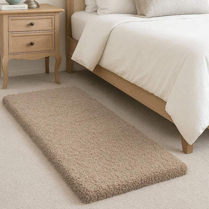Brand - Solimo Premium Anti-Slip Microfibre Bathmat - 60cm x 40cm, Light Taupe