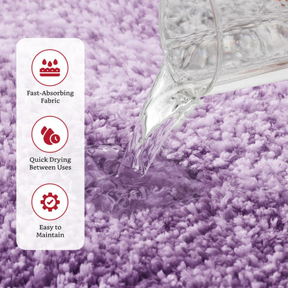 Brand - Solimo Premium Anti-Slip Microfibre Bathmat - 60cm x 40cm, Light Taupe