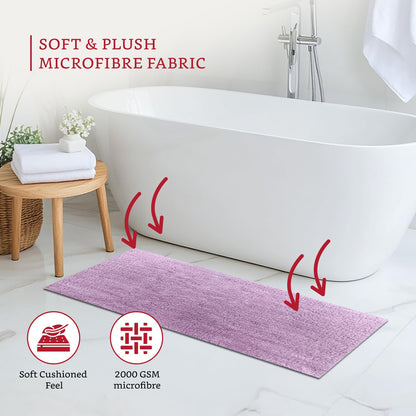 Brand - Solimo Premium Anti-Slip Microfibre Bathmat - 60cm x 40cm, Light Taupe