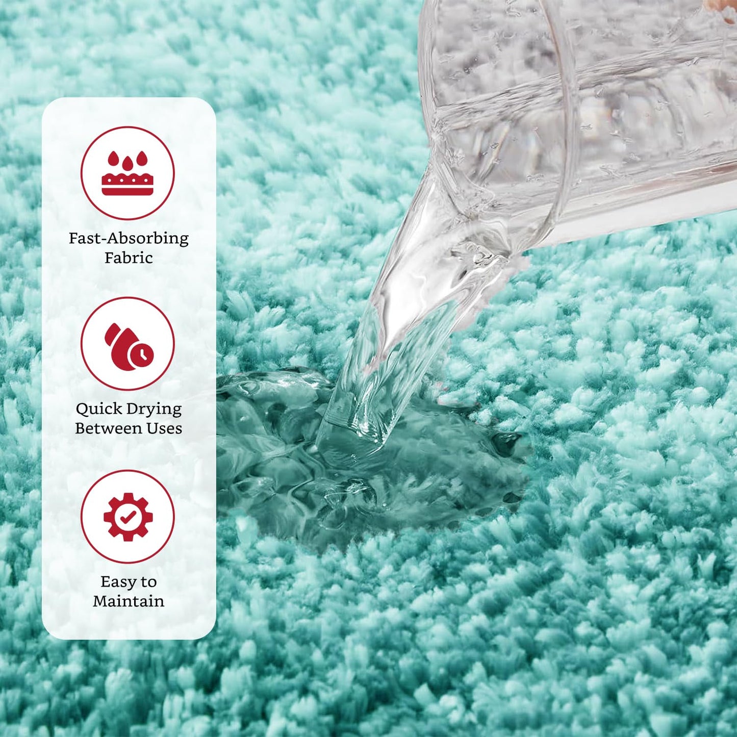 Brand - Solimo Premium Anti-Slip Microfibre Bathmat - 60cm x 40cm, Light Taupe