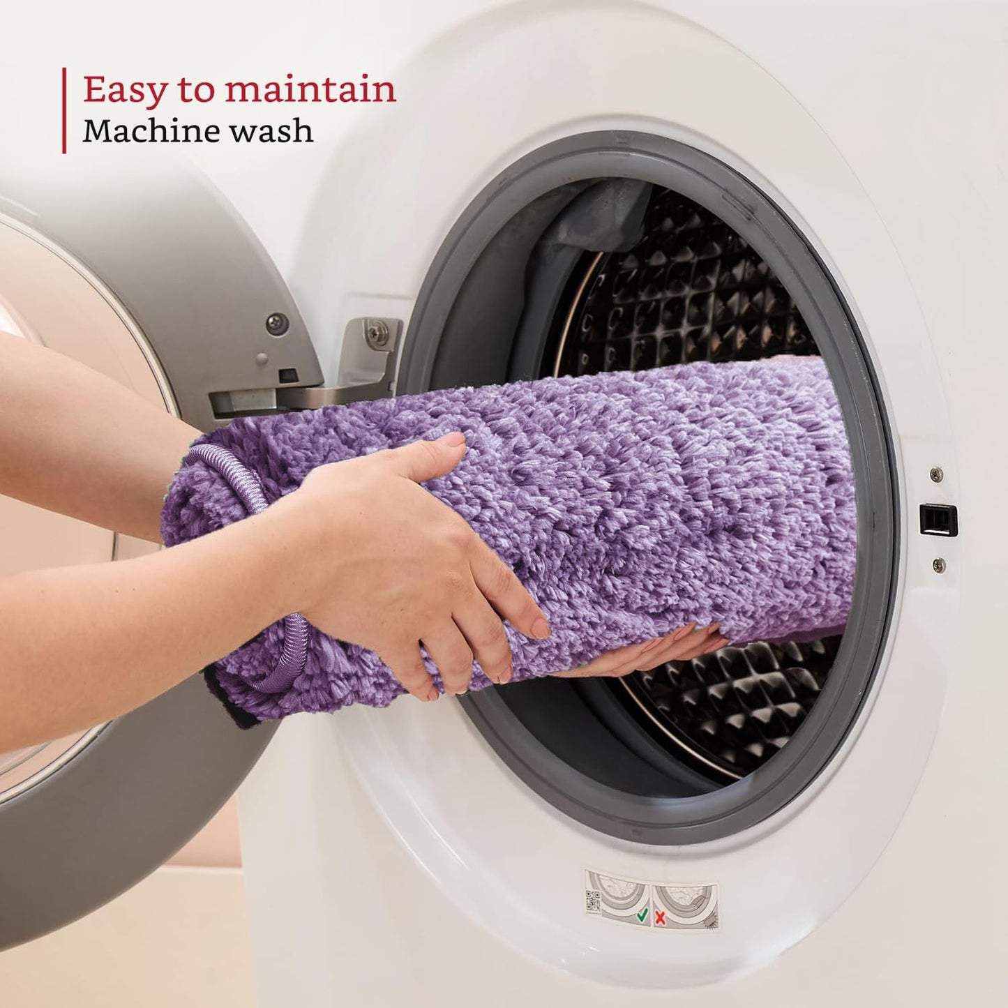 Brand - Solimo Premium Anti-Slip Microfibre Bathmat - 60cm x 40cm, Light Taupe