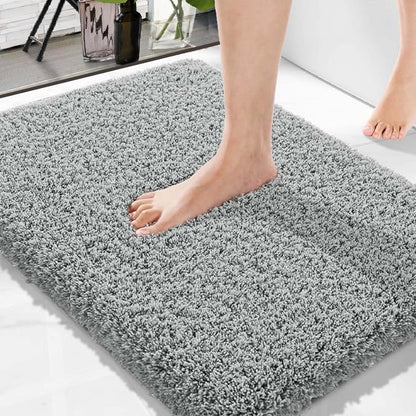 Brand - Solimo Premium Anti-Slip Microfibre Bathmat - 60cm x 40cm, Light Taupe