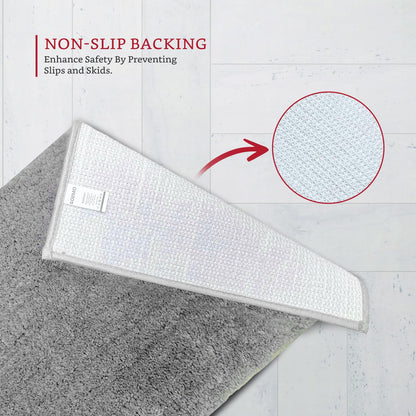Brand - Solimo Premium Anti-Slip Microfibre Bathmat - 60cm x 40cm, Light Taupe