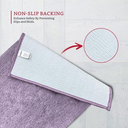 Brand - Solimo Premium Anti-Slip Microfibre Bathmat - 60cm x 40cm, Light Taupe