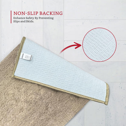Brand - Solimo Premium Anti-Slip Microfibre Bathmat - 60cm x 40cm, Light Taupe
