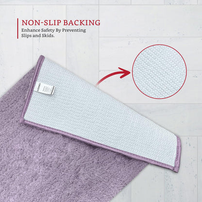 Brand - Solimo Premium Anti-Slip Microfibre Bathmat - 60cm x 40cm, Light Taupe