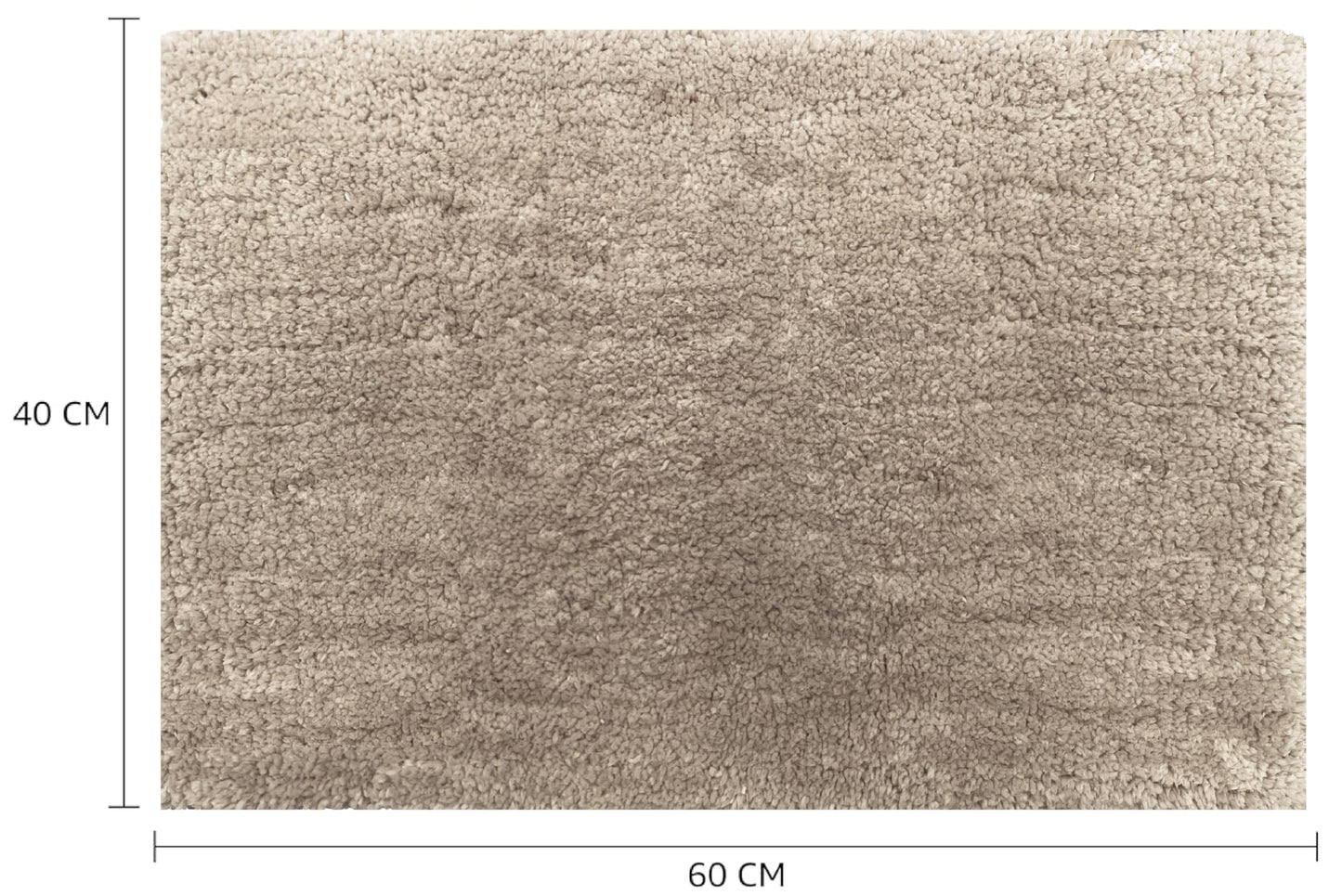 Brand - Solimo Premium Anti-Slip Microfibre Bathmat - 60cm x 40cm, Light Taupe