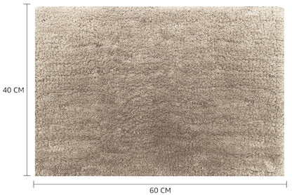 Brand - Solimo Premium Anti-Slip Microfibre Bathmat - 60cm x 40cm, Light Taupe