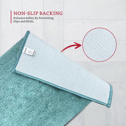 Brand - Solimo Premium Anti-Slip Microfibre Bathmat - 60cm x 40cm, Light Taupe