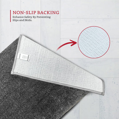 Brand - Solimo Premium Anti-Slip Microfibre Bathmat - 60cm x 40cm, Light Taupe
