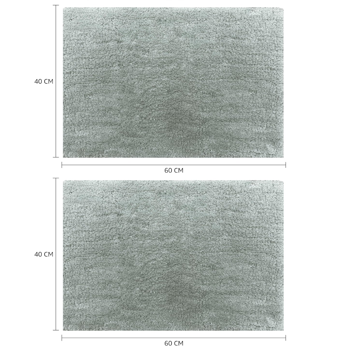 Brand - Solimo Premium Anti-Slip Microfibre Bathmat - 60cm x 40cm, Light Taupe