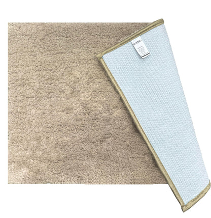 Brand - Solimo Premium Anti-Slip Microfibre Bathmat - 60cm x 40cm, Light Taupe