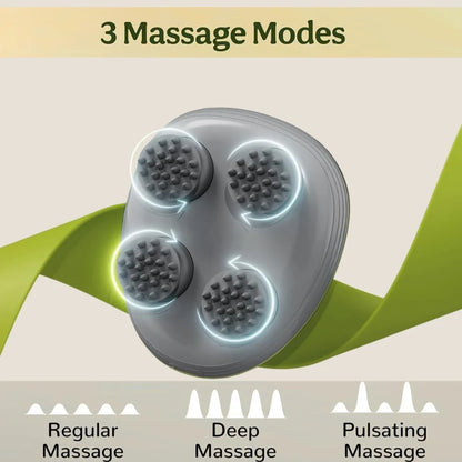 Scalp Massager with 096 Kneading Points, Detachable Heads, Hair Growth and FullBody Massager