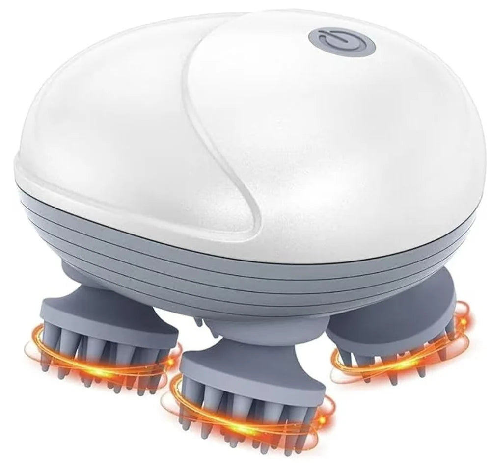 Scalp Massager with 096 Kneading Points, Detachable Heads, Hair Growth and FullBody Massager