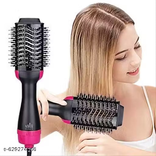 3-in-1 Hot Air Brush Hair Dryer & Volumizer – Salon Blow Dryer, Straightener & Styler